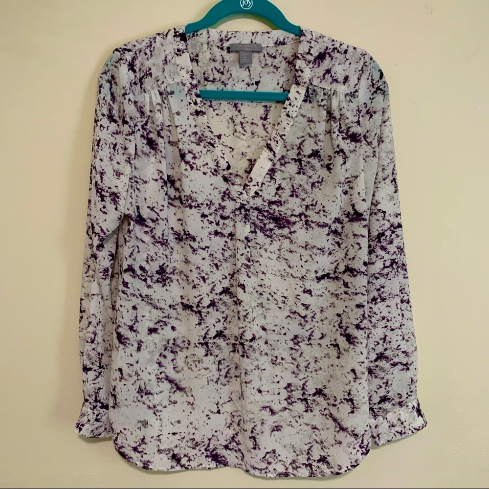 3/$20❄️ Saint Tropez West Marble Career Blouse M